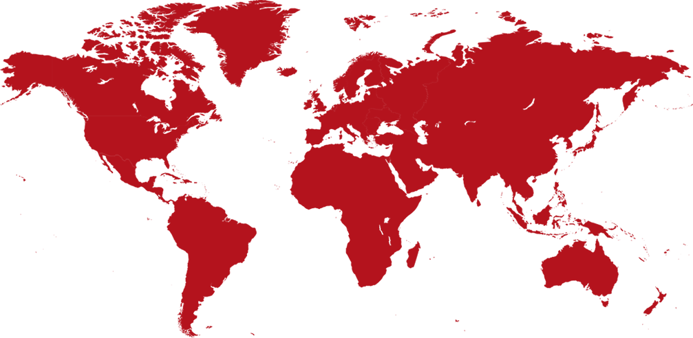 Red Map of the World